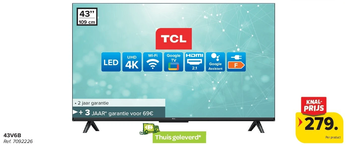 TCL 43V6B LED TV
