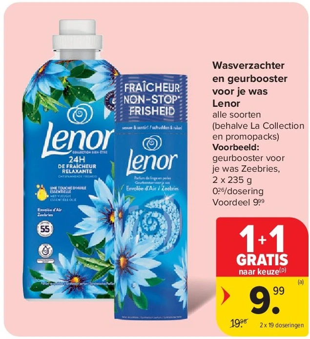 Wasverzachter en geurbooster voor je was Lenor