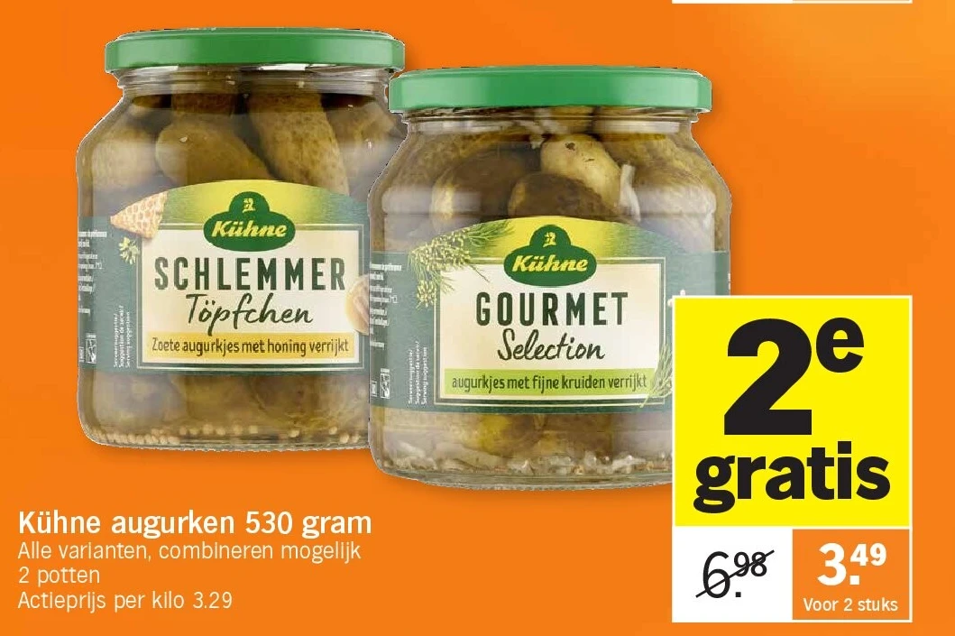 Kühne augurken 530 gram