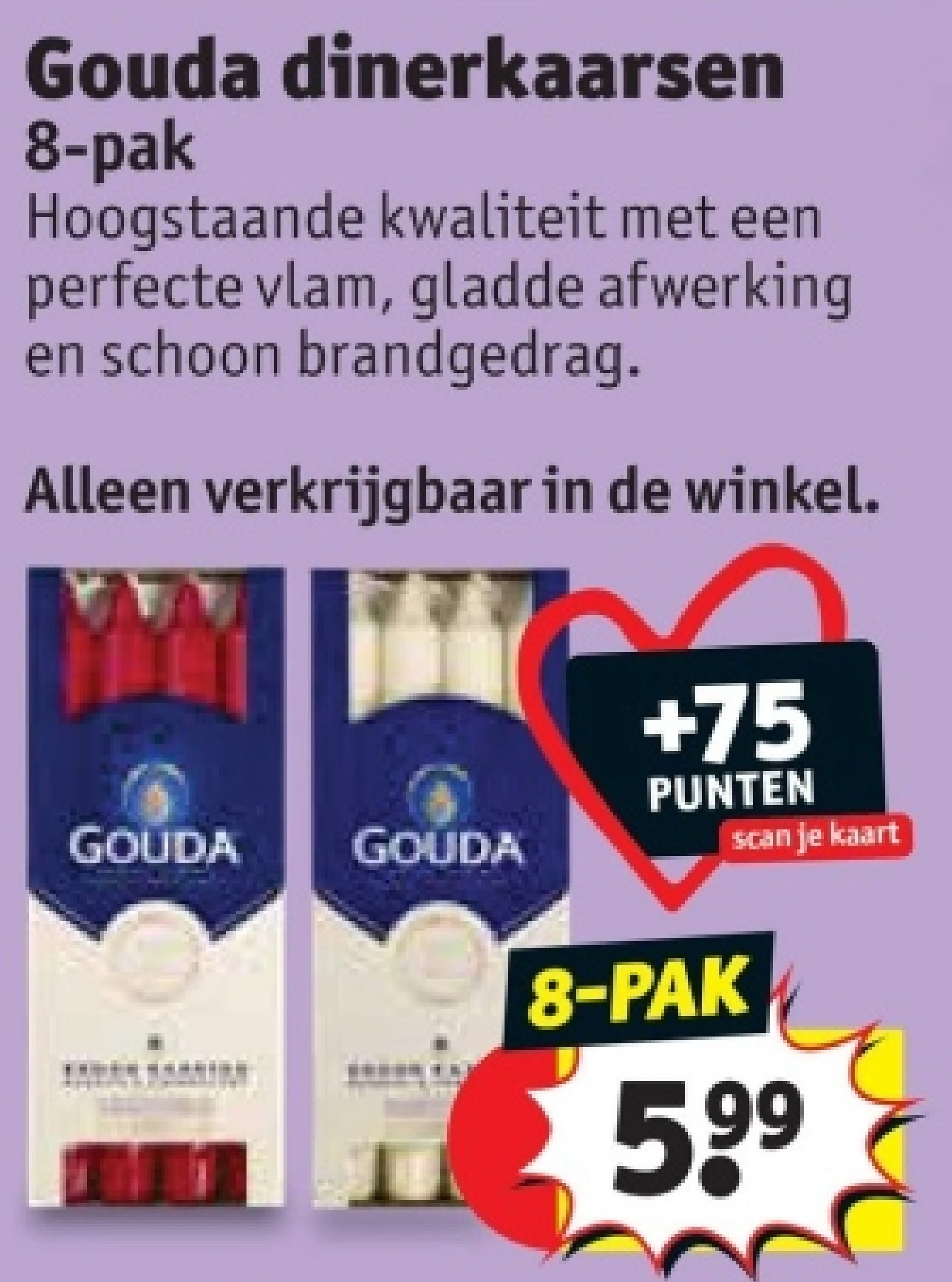 Gouda dinerkaarsen