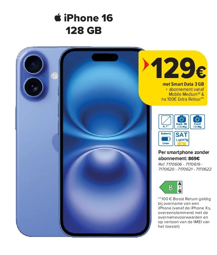 iPhone 16 128 GB
