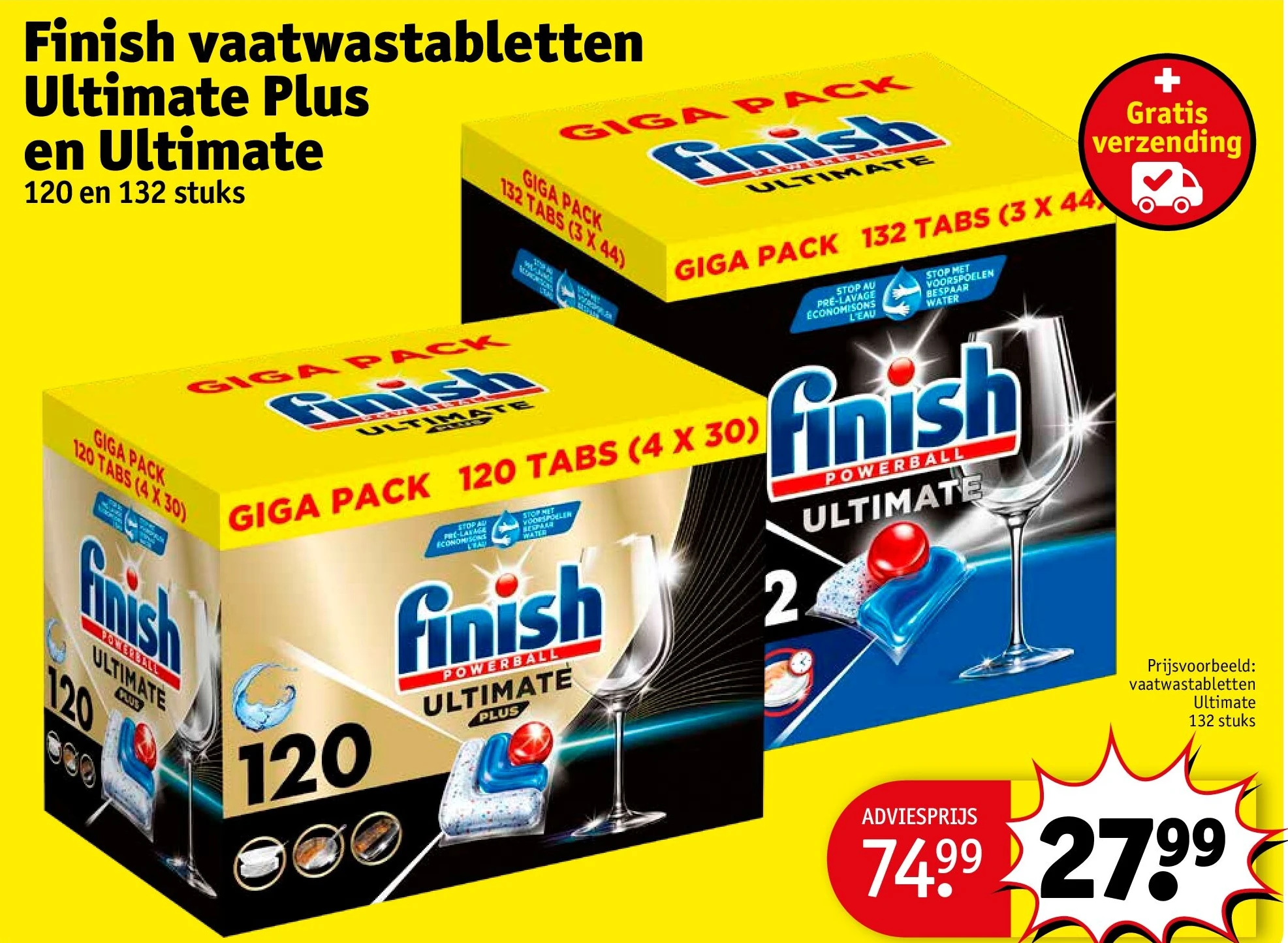 Finish vaatwastabletten Ultimate Plus en Ultimate