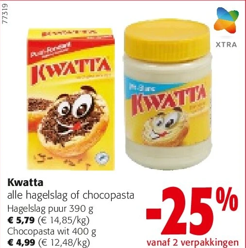 Kwatta Hagelslag puur 390 g