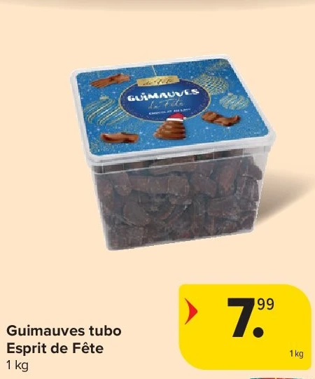 Guimauves tubo Esprit de Fête 1 kg