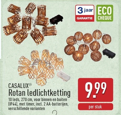 Rotan ledlichtketting