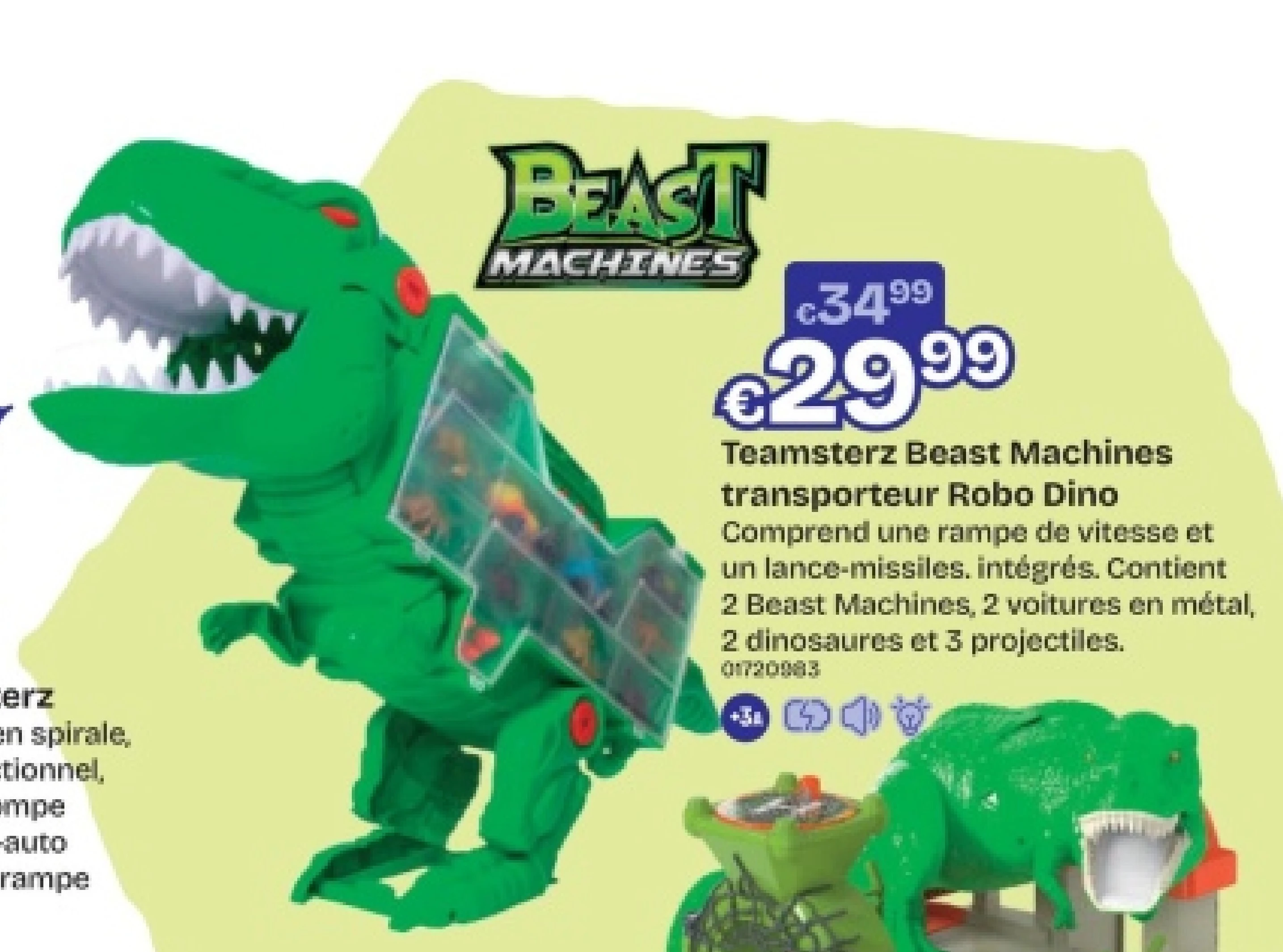 Teamsterz Beast Machines transporteur Robo Dino