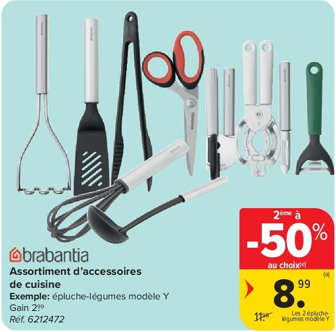 brabantia Assortiment d’accessoires de cuisine