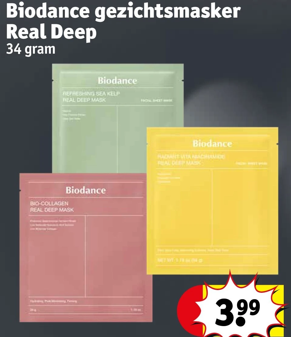 Biodance gezichtsmasker Real Deep