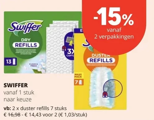 SWIFFER vanaf 1 stuk