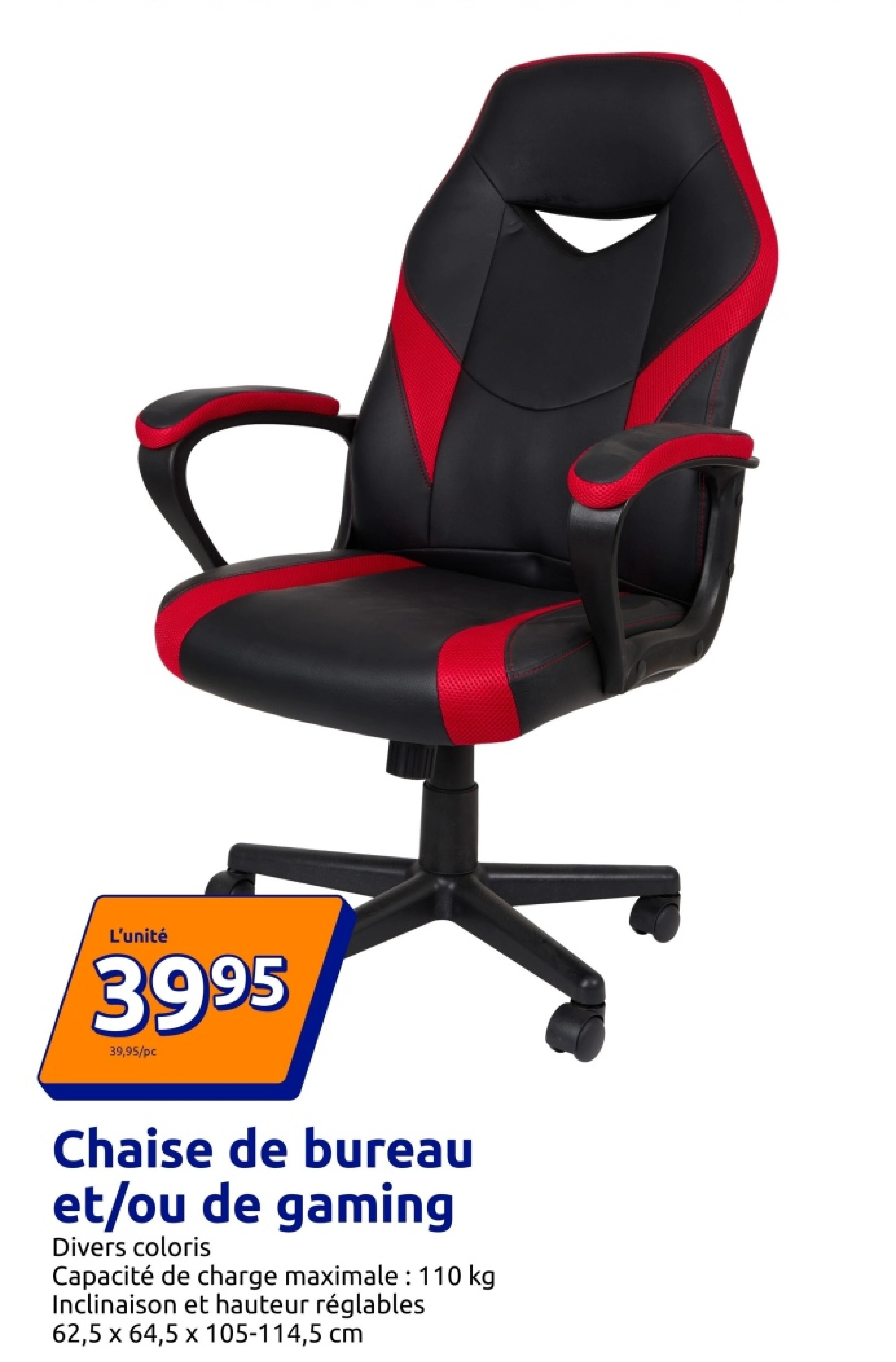 Chaise de bureau et/ou de gaming