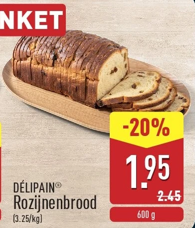 Rozijnenbrood