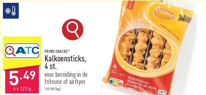 Kalkoensticks, 4 st.