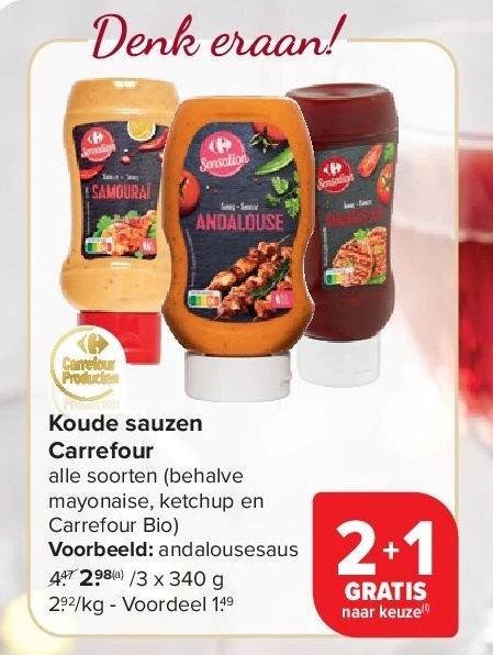 Koude sauzen Carrefour