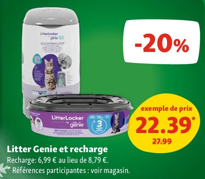 Litter Genie et recharge