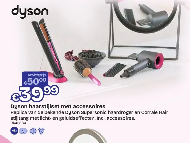 Dyson haarstijlset met accessoires