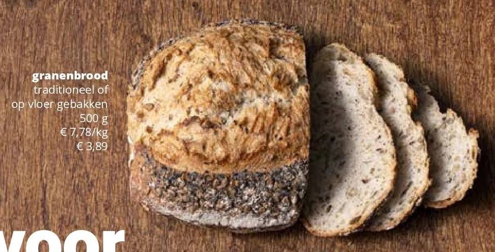 granenbrood traditioneel of op vloer gebakken 500 g