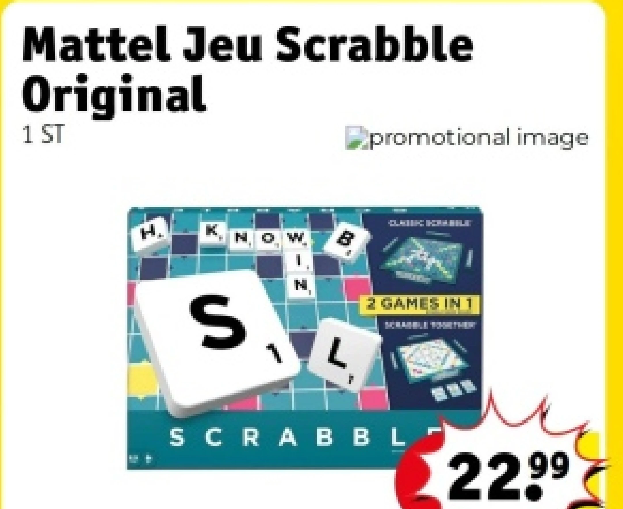 Mattel Jeu Scrabble Original