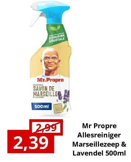 Mr Propre Allesreiniger Marseillezeep & Lavendel 500ml