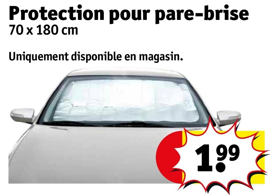 Protection pour pare-brise 70 x 180 cm