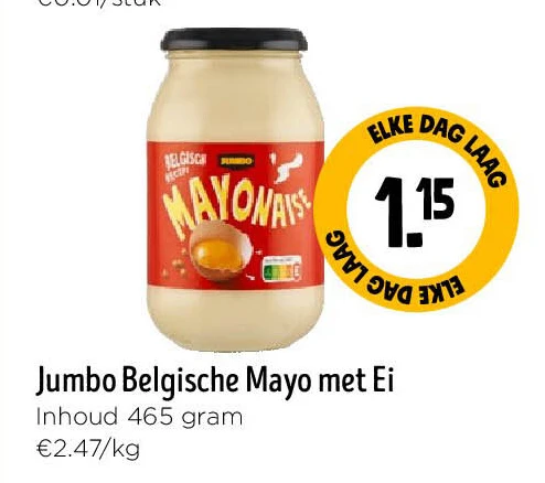 Jumbo Belgische Mayo met Ei