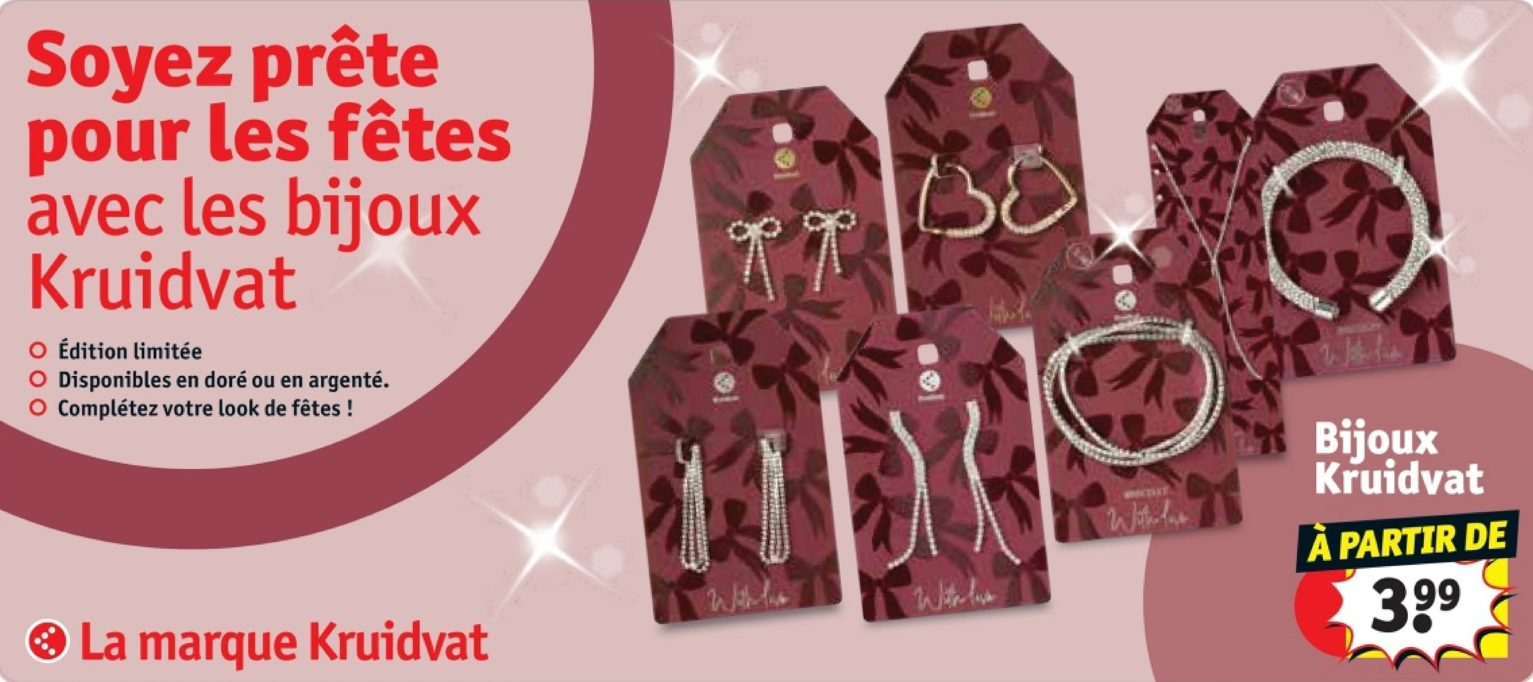 Soyez prête pour les fêtes avec les bijoux Kruidvat