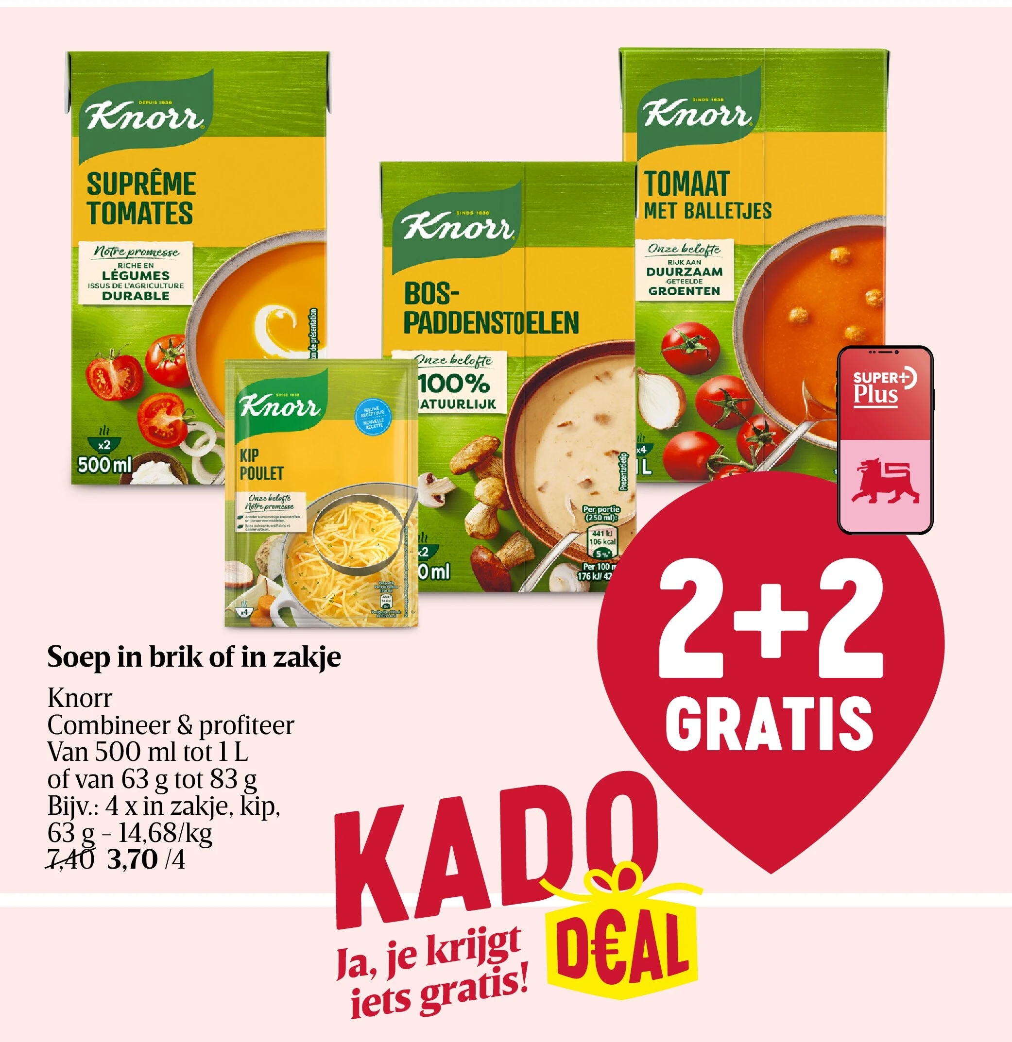 Soep in brik of in zakje