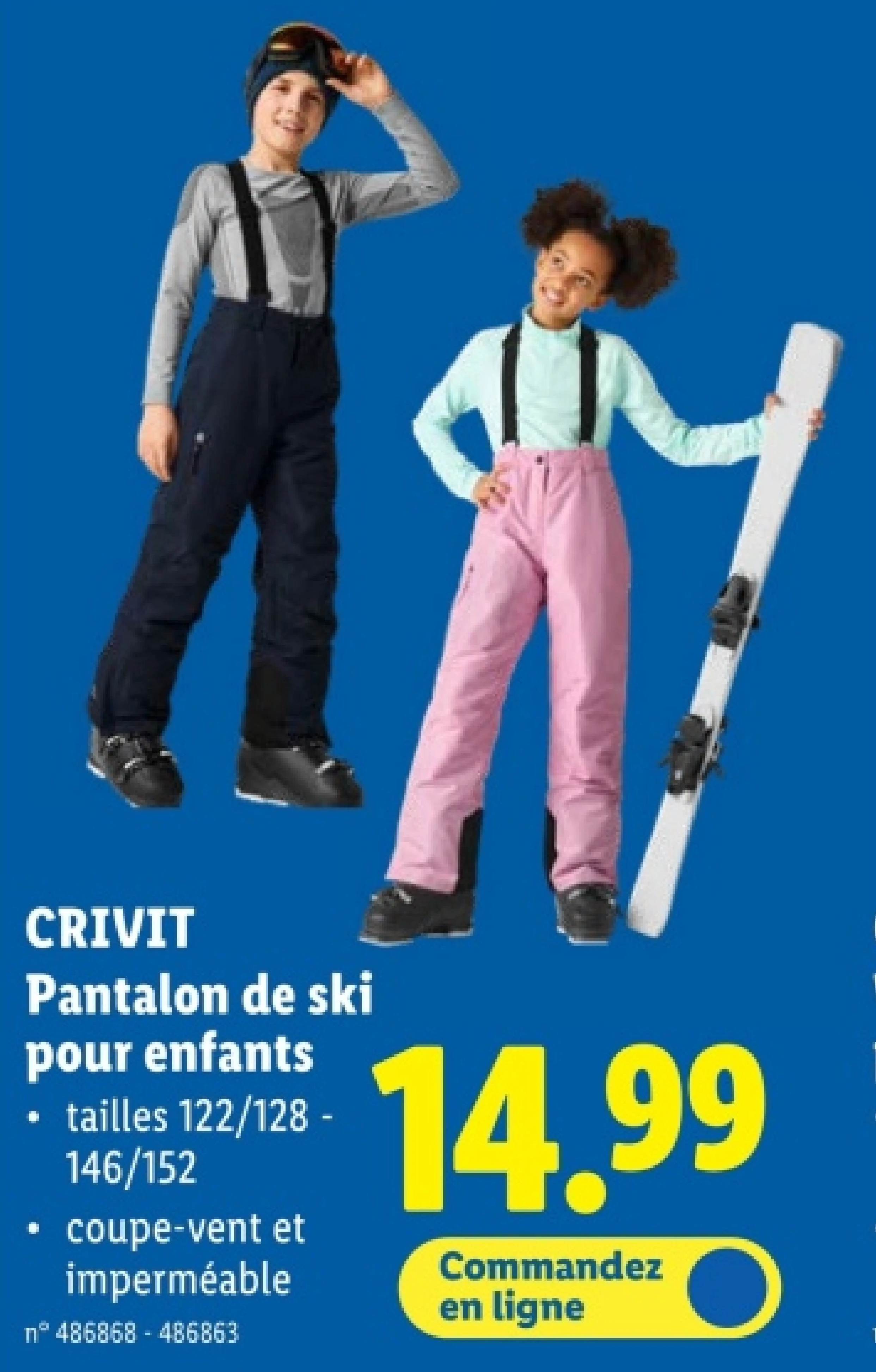 Pantalon de ski pour enfants