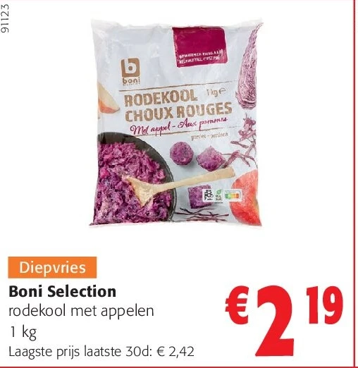 Boni Selection rodekool met appelen 1 kg