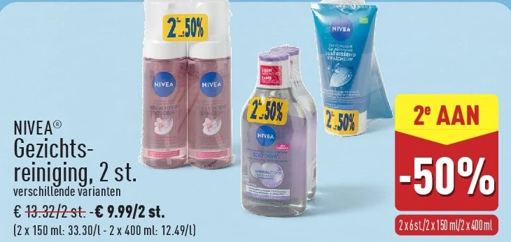 Gezichts­­ reiniging, 2st.
