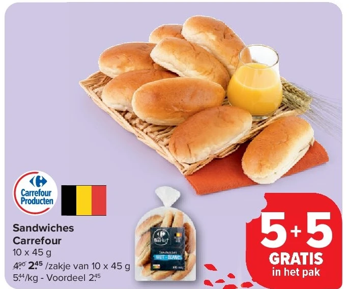 Sandwiches Carrefour