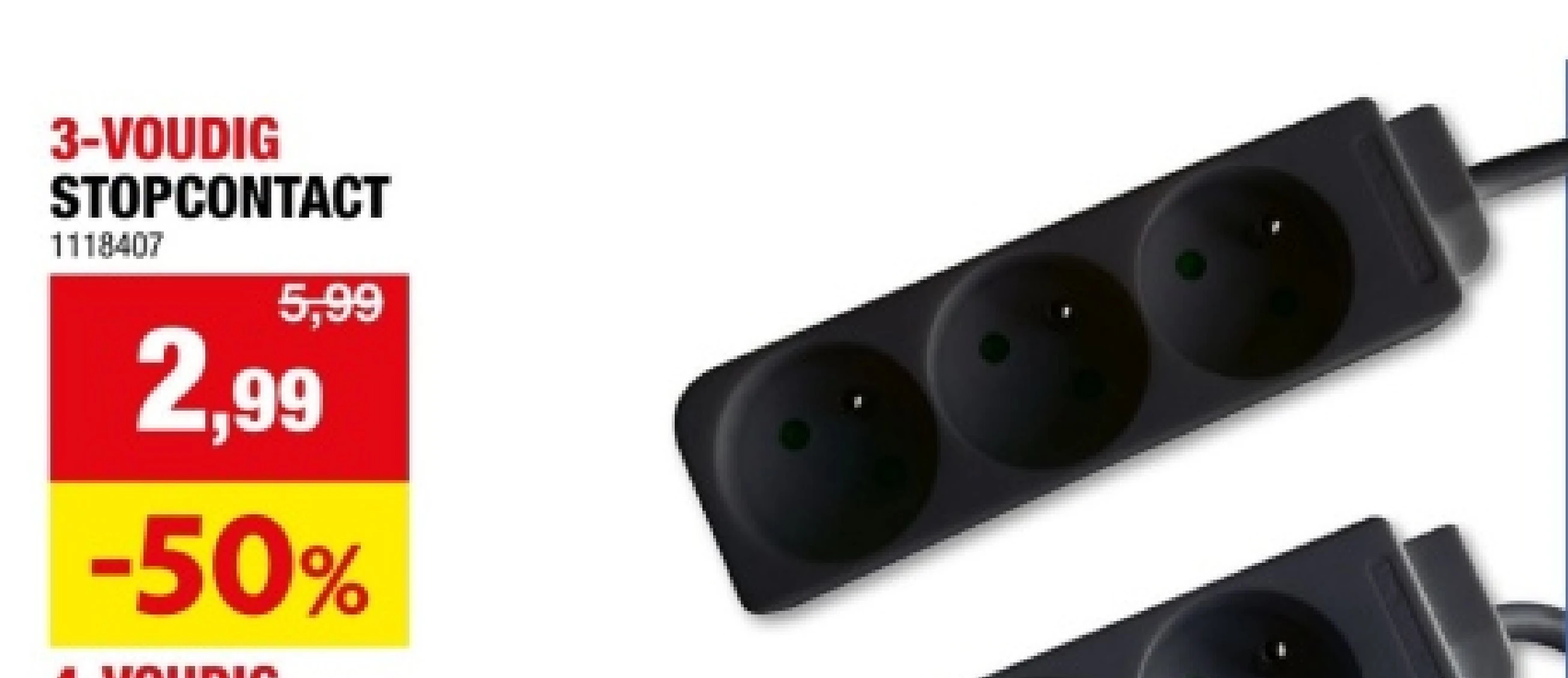3-VOUDIG STOPCONTACT