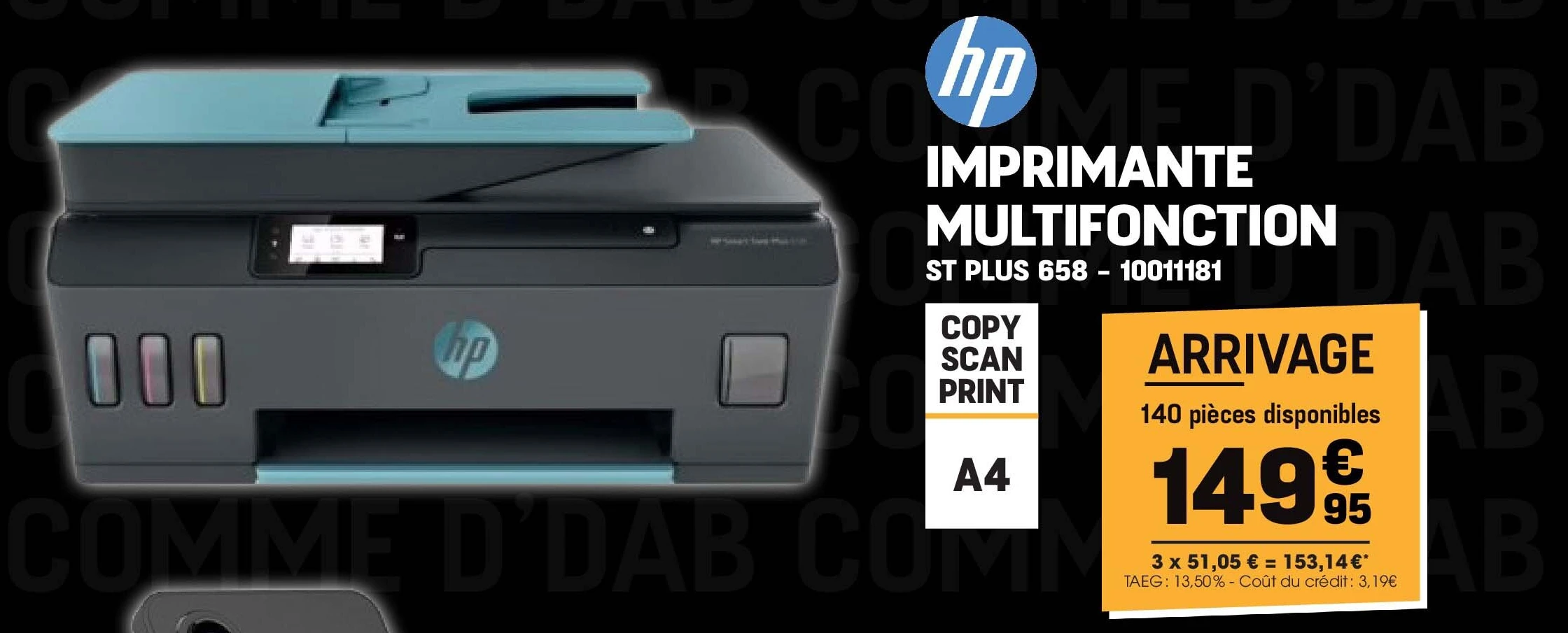 IMPRIMANTE ME D'DAR MULTIFONCTION ST PLUS 658