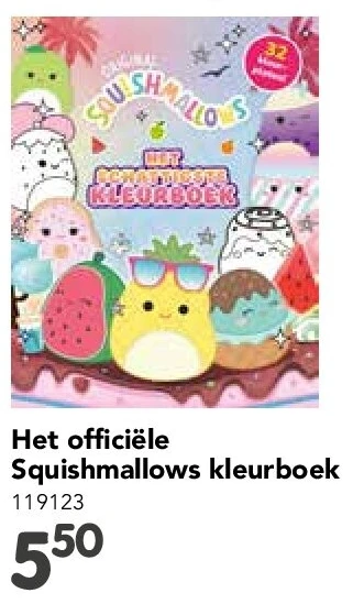 Het officiële Squishmallows kleurboek