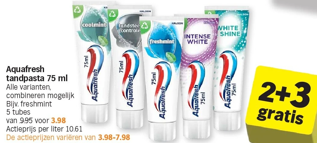 Aquafresh tandpasta 75 ml