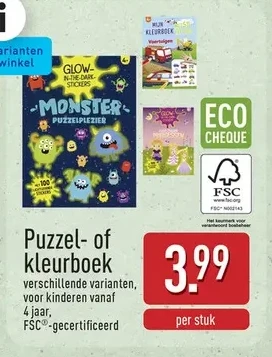 Puzzel- of kleurboek