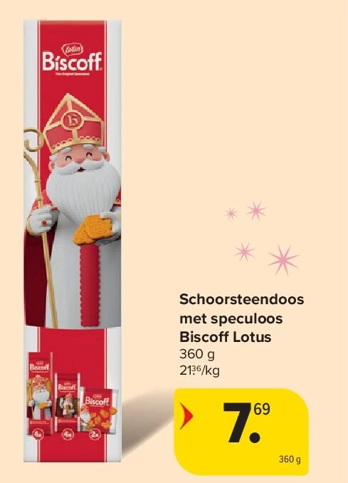 Schoorsteendoos met speculoos Biscoff Lotus