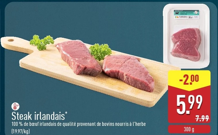 Steak irlandais