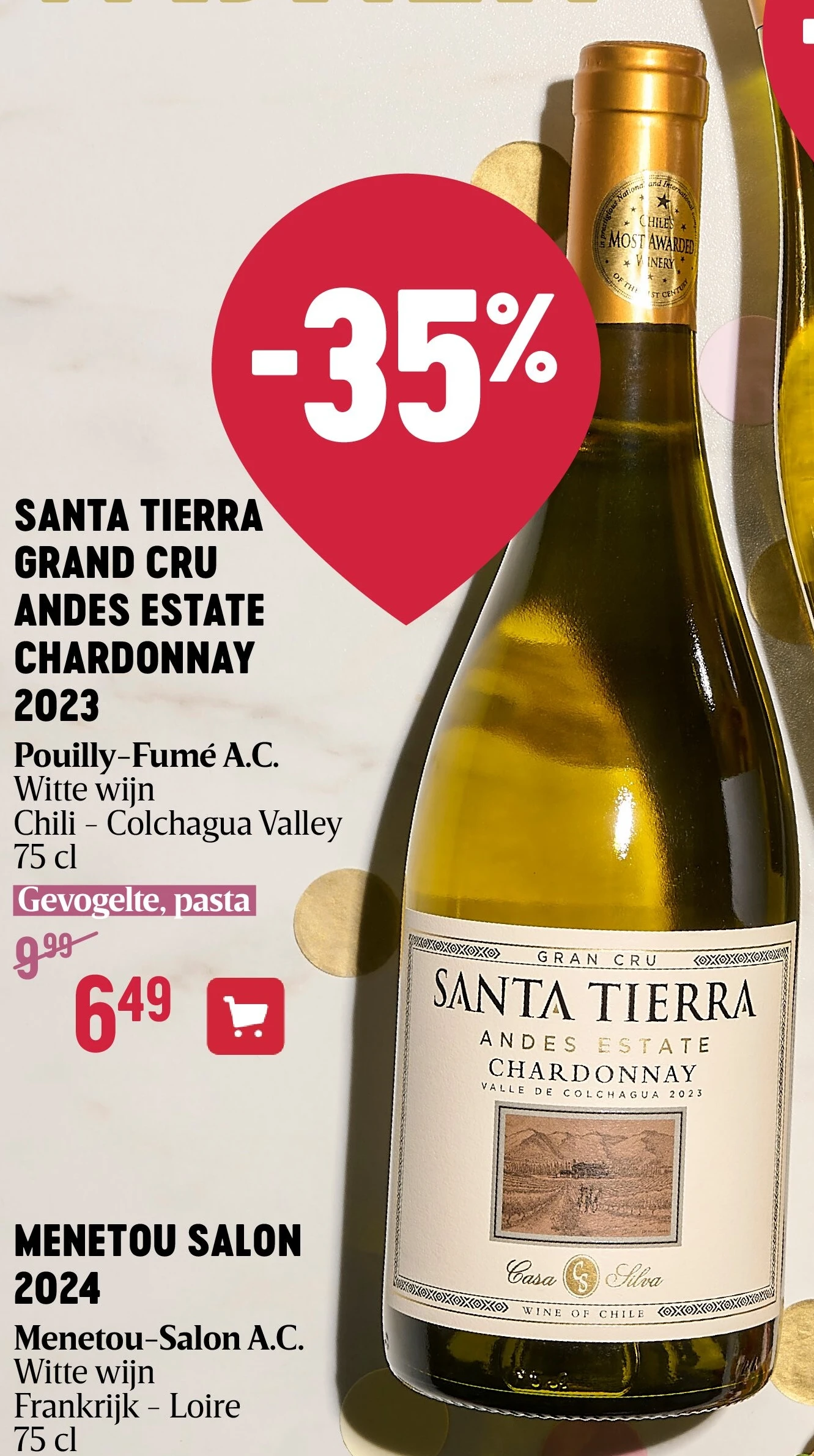 SANTA TIERRA GRAND CRU ANDES ESTATE CHARDONNAY 2023