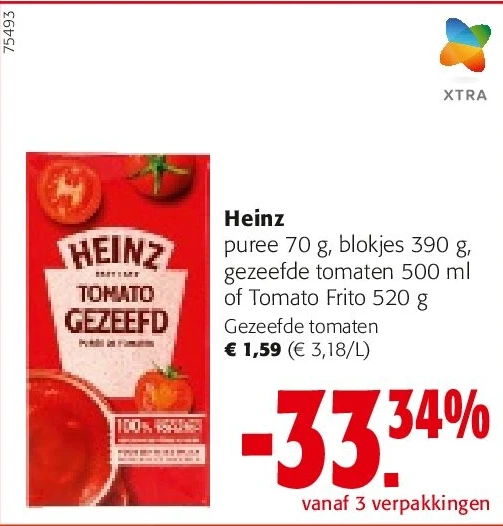 Heinz Gezeefde tomaten