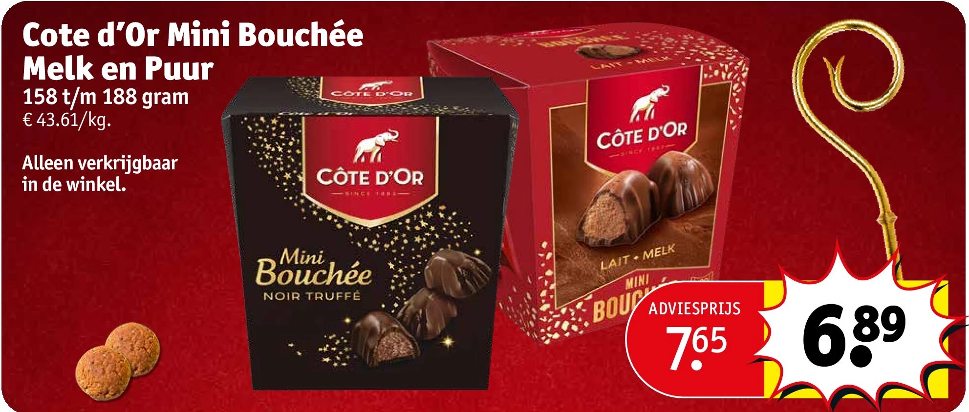 Cote d’Or Mini Bouchée Melk en Puur