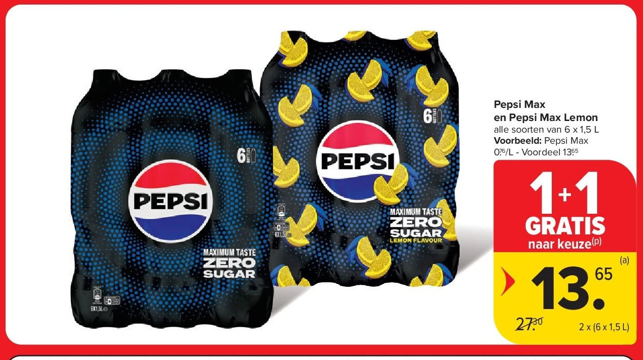 Pepsi Max en Pepsi Max Lemon