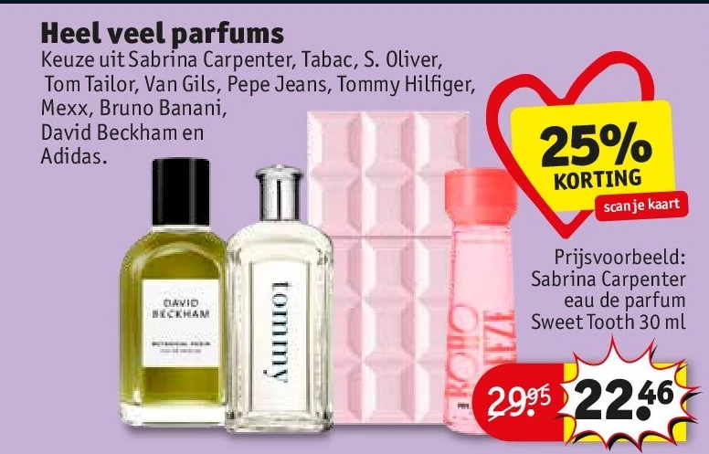 Heel veel parfums