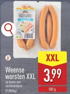 Weense worsten XXL