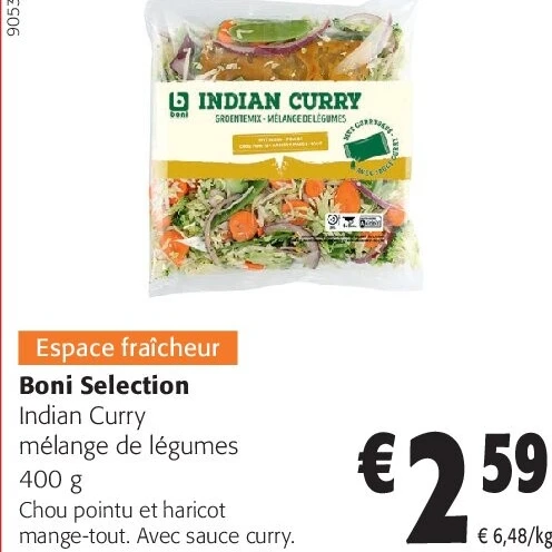 Boni Selection Indian Curry mélange de légumes 400 g