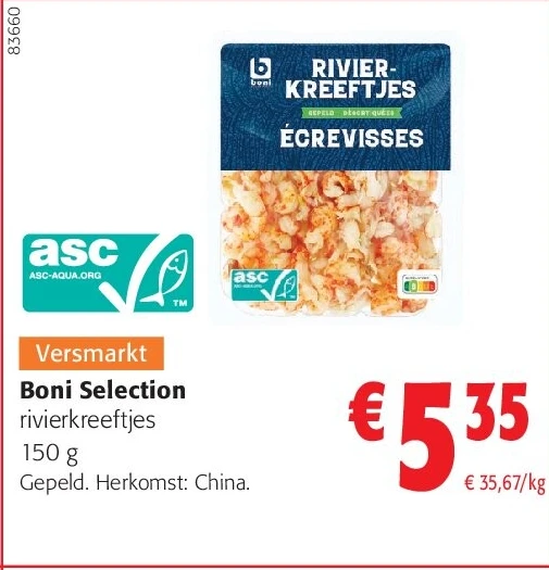 Boni Selection rivierkreeftjes 150 g