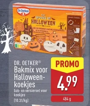 Bakmix voor Halloweenkoekjes