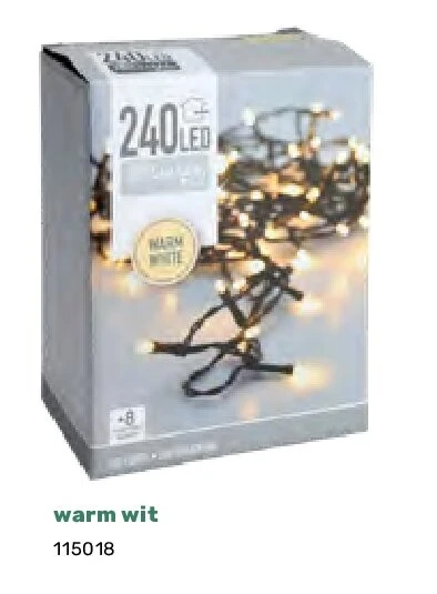 Verlichting 240 LED warm wit