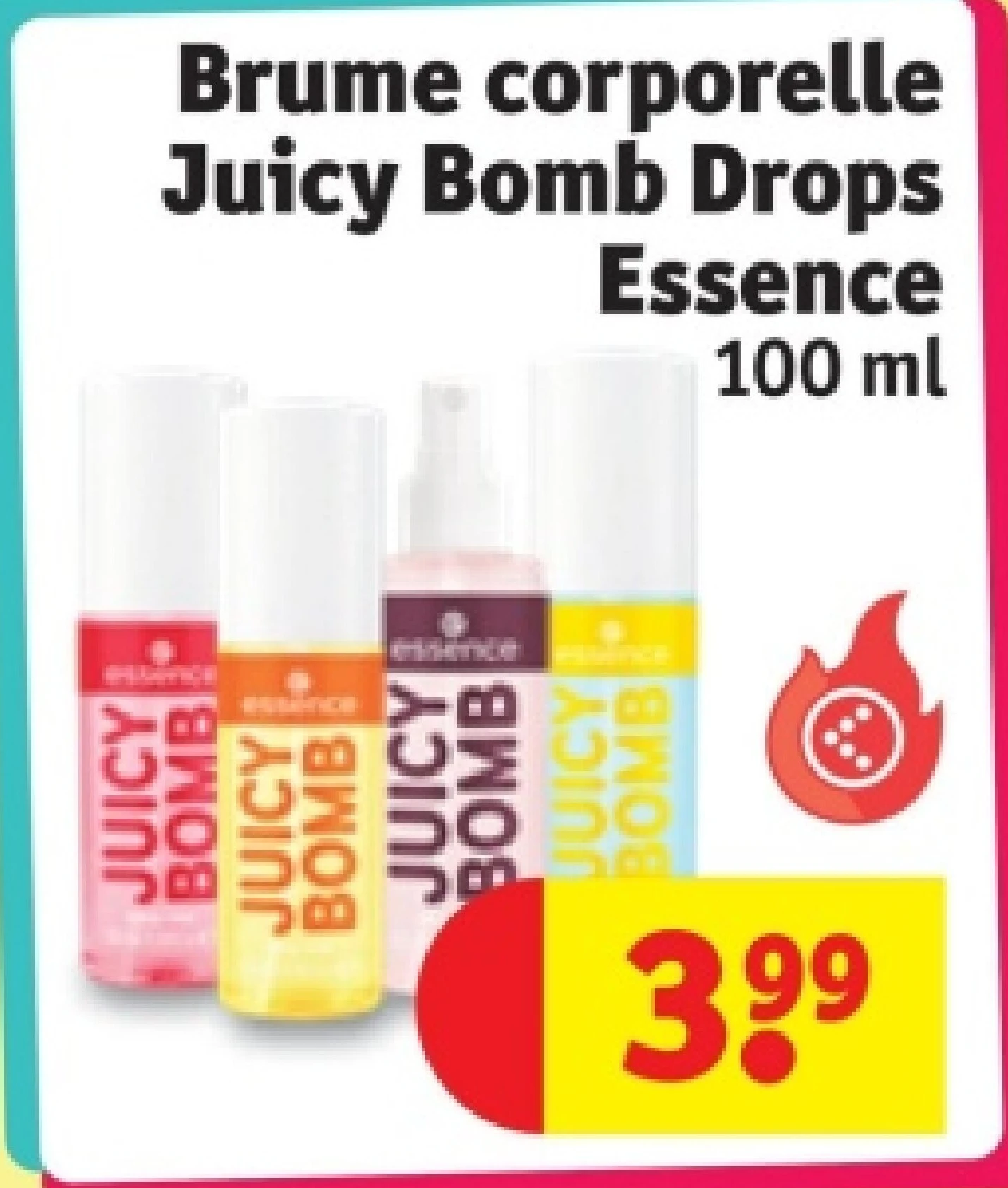Brume corporelle Juicy Bomb Drops Essence 100 ml