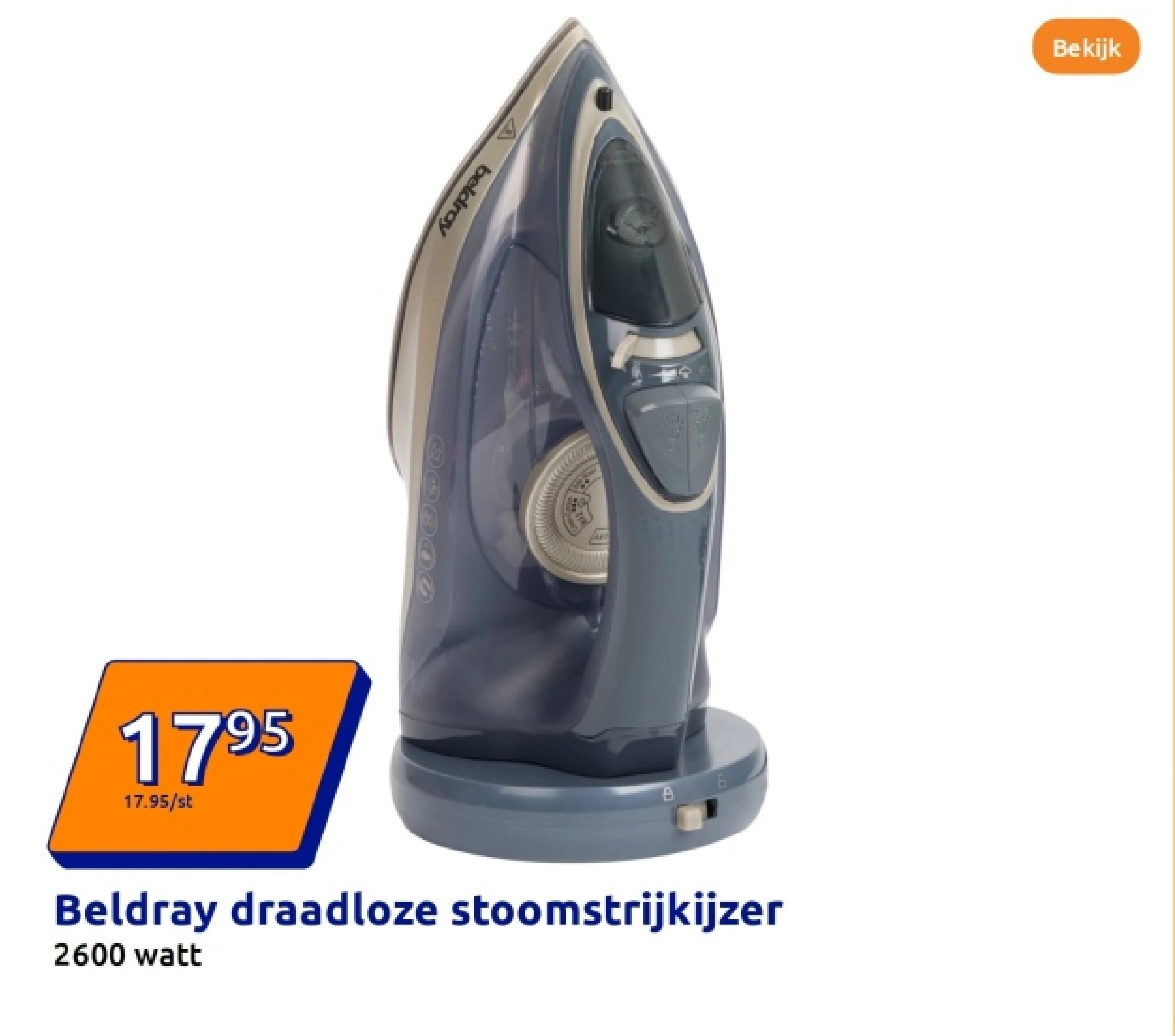 Beldray draadloze stoomstrijkijzer