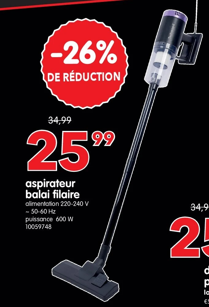 aspirateur balai filaire